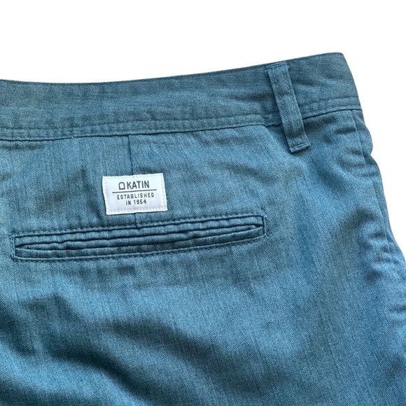 Katin Court Short Chino Shorts in Overcast Green Men’s 38 - Picture 3 of 5